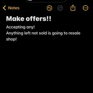 ACCEPTING ANY OFFERS